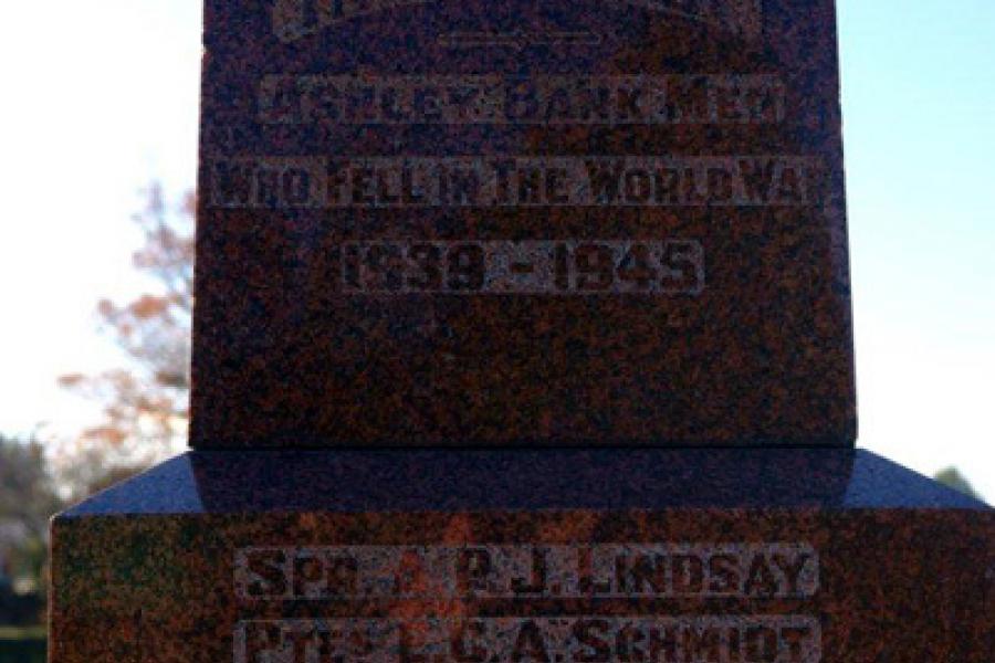 Ashley Gorge war memorial