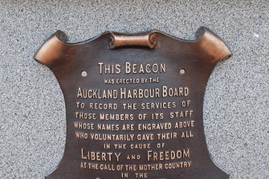 Detail from the Auckland Harbour Board war memorial