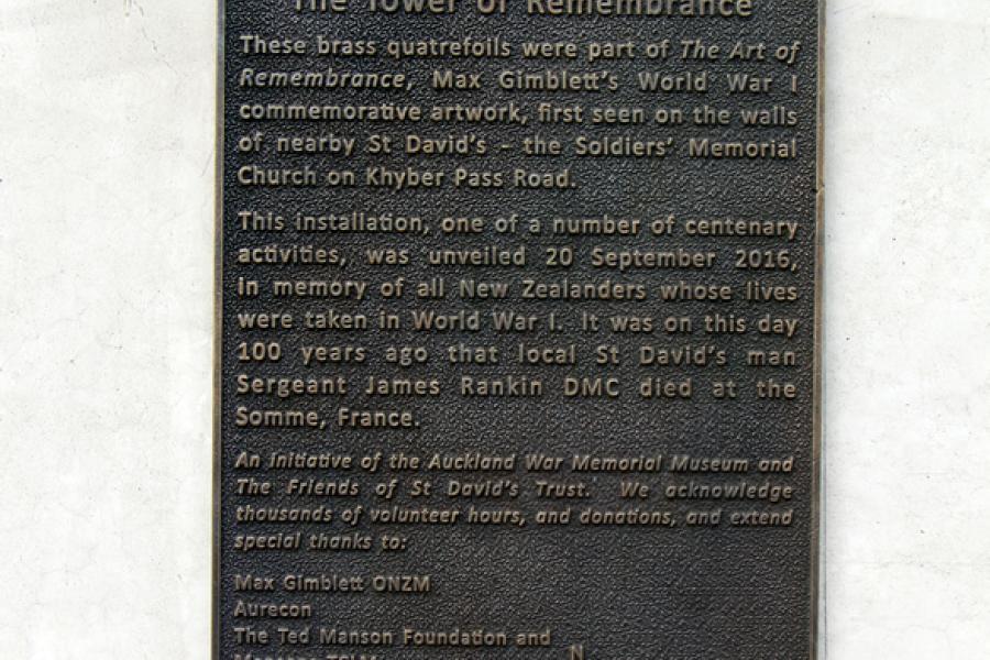 Auckland museum First World War memorial
