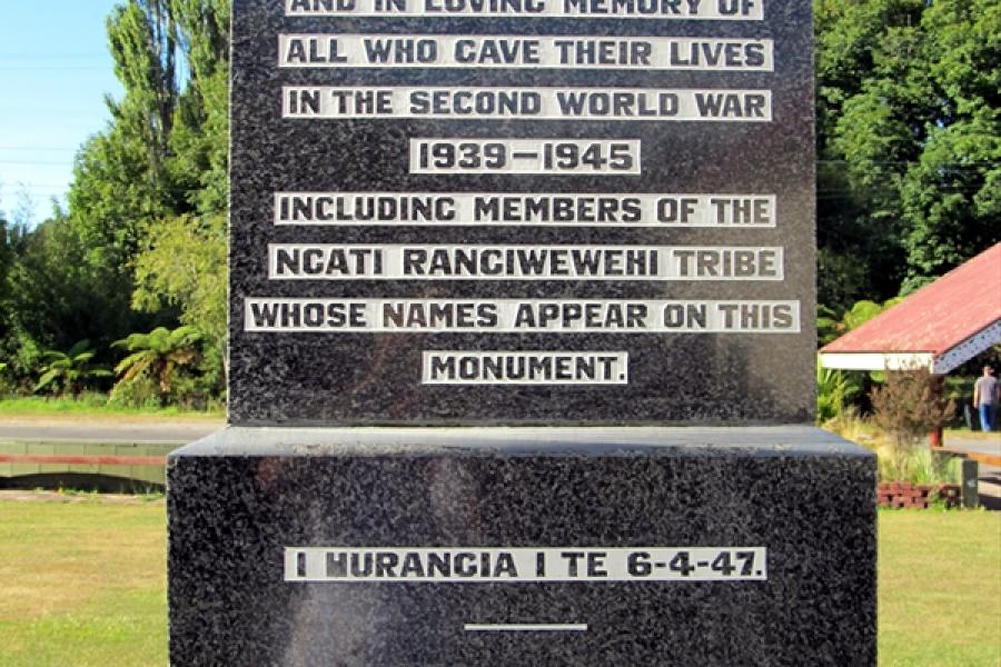Te Awahou war memorial