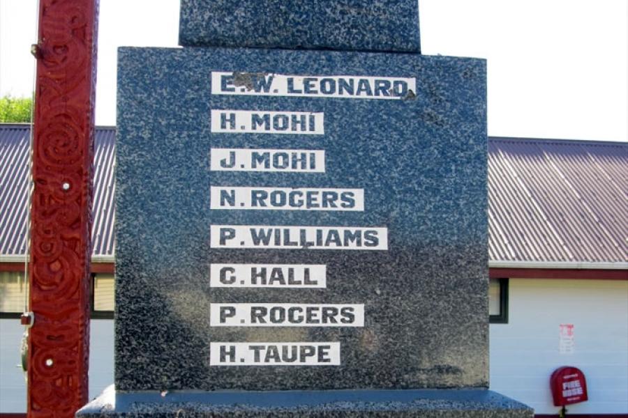Te Awahou war memorial