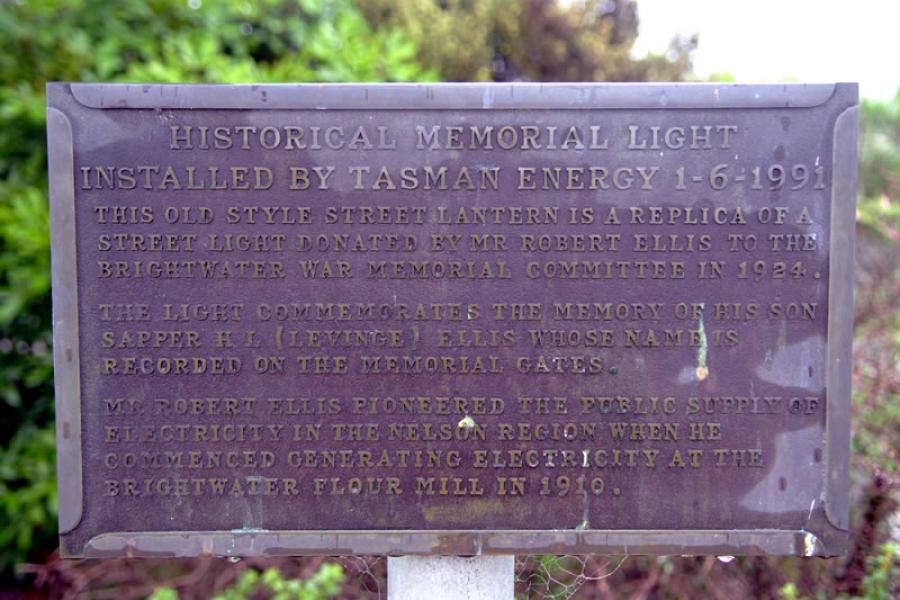 Brightwater Memorial Light