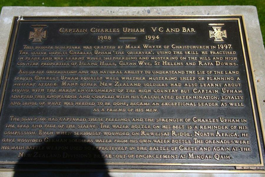 Charles Upham memorial