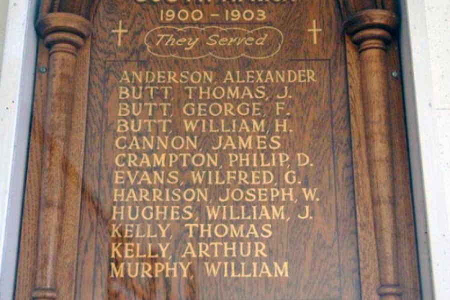 Detail from memorial