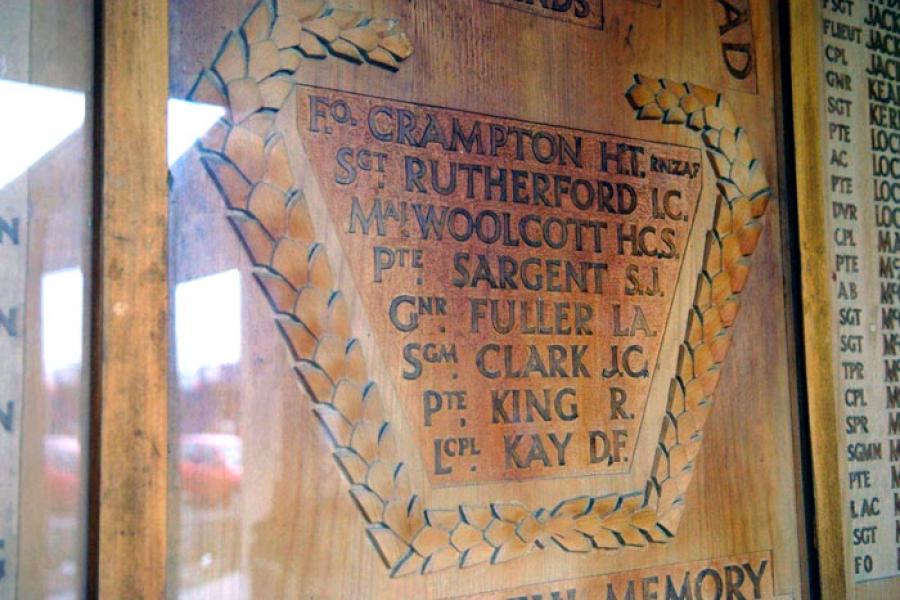 Detail from memorial