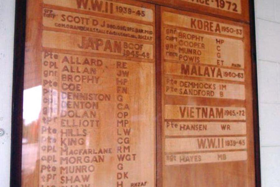 Detail from memorial