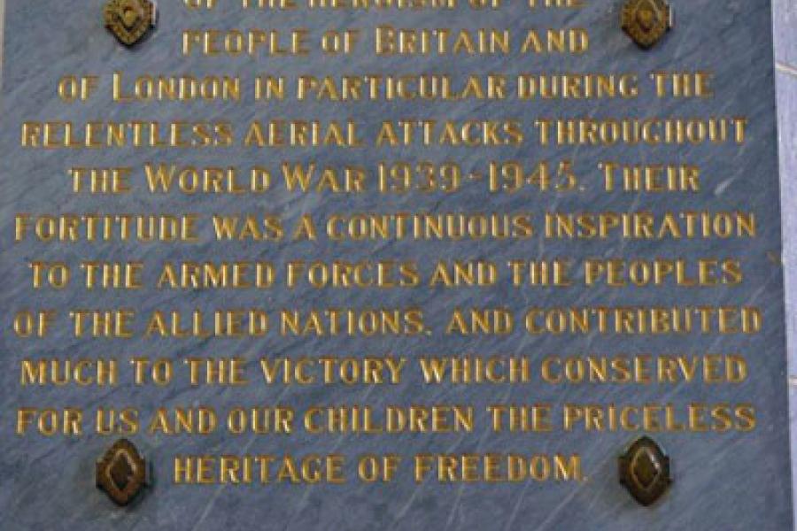 Detail from memorial