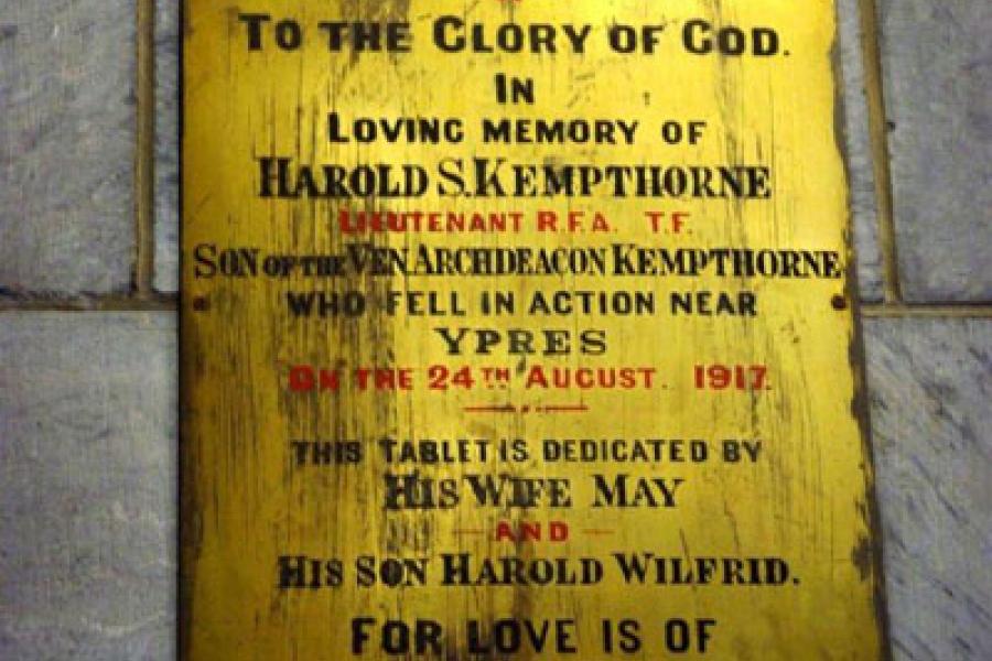 Detail from memorial