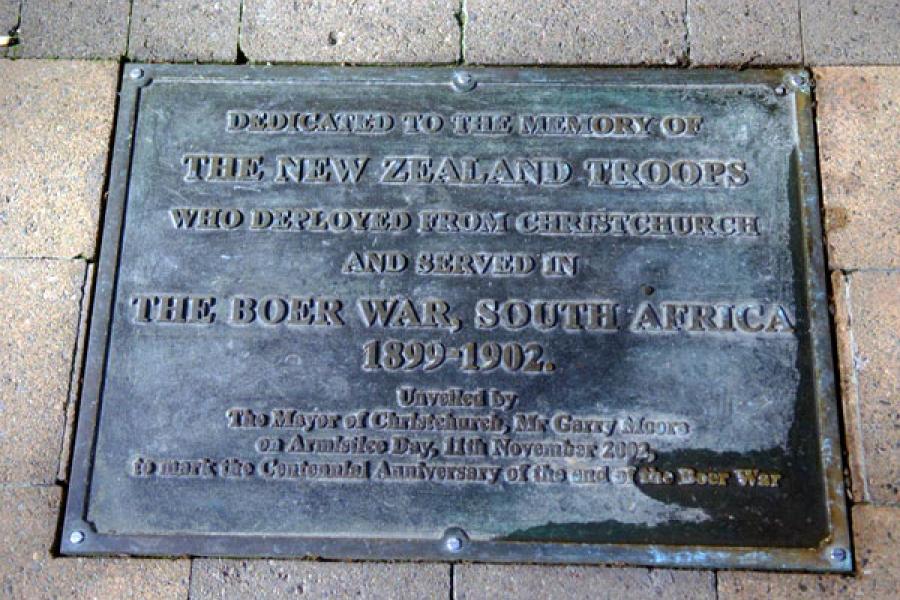 Christchurch South African War memorial