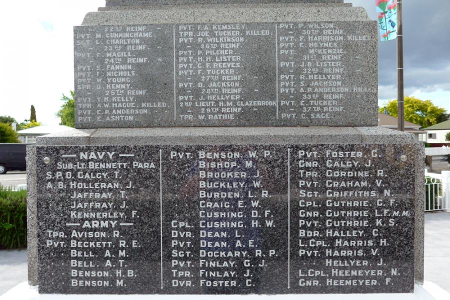 Clive war memorial