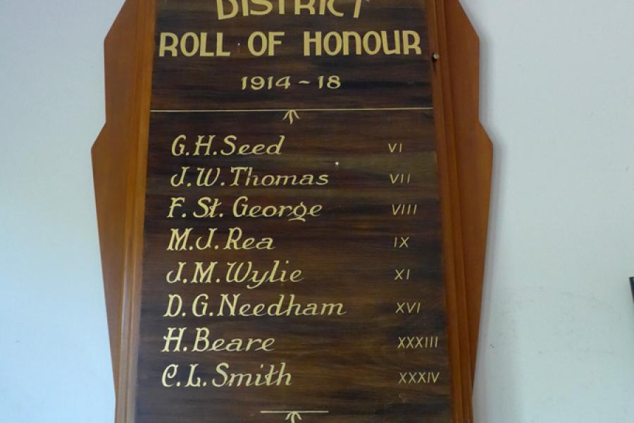 Douglas rolls of honour