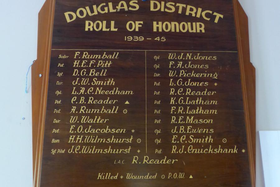Douglas rolls of honour
