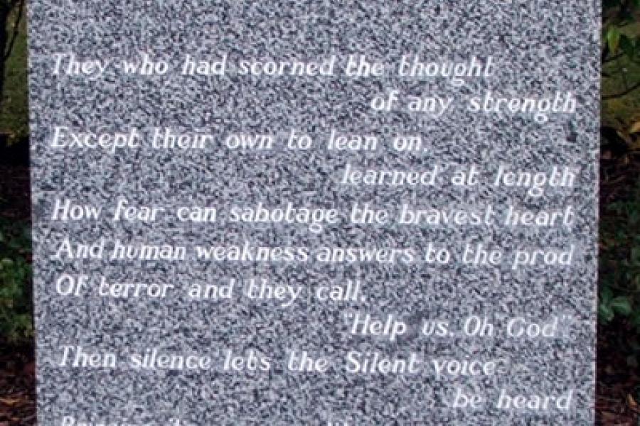 detail from memorial