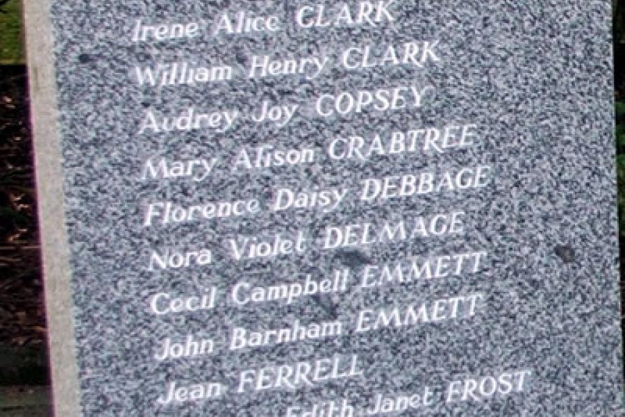 detail from memorial