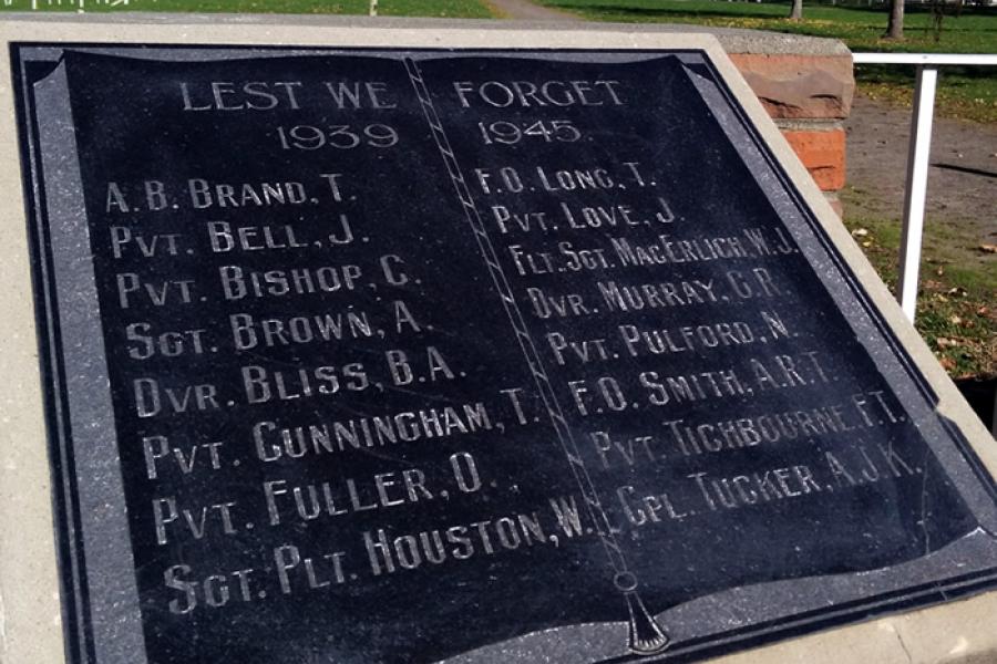Farndon Park memorial