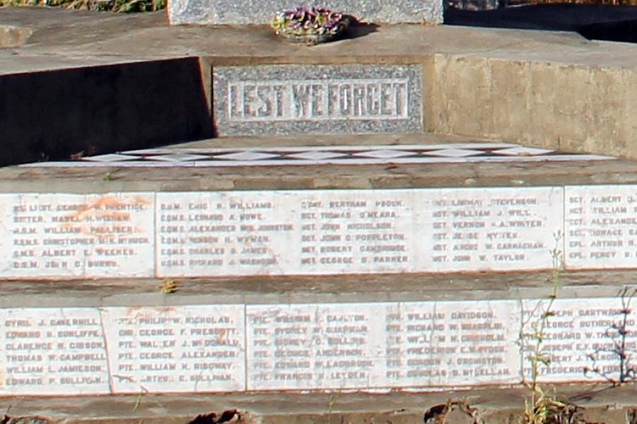 Featherston cemetery memorial