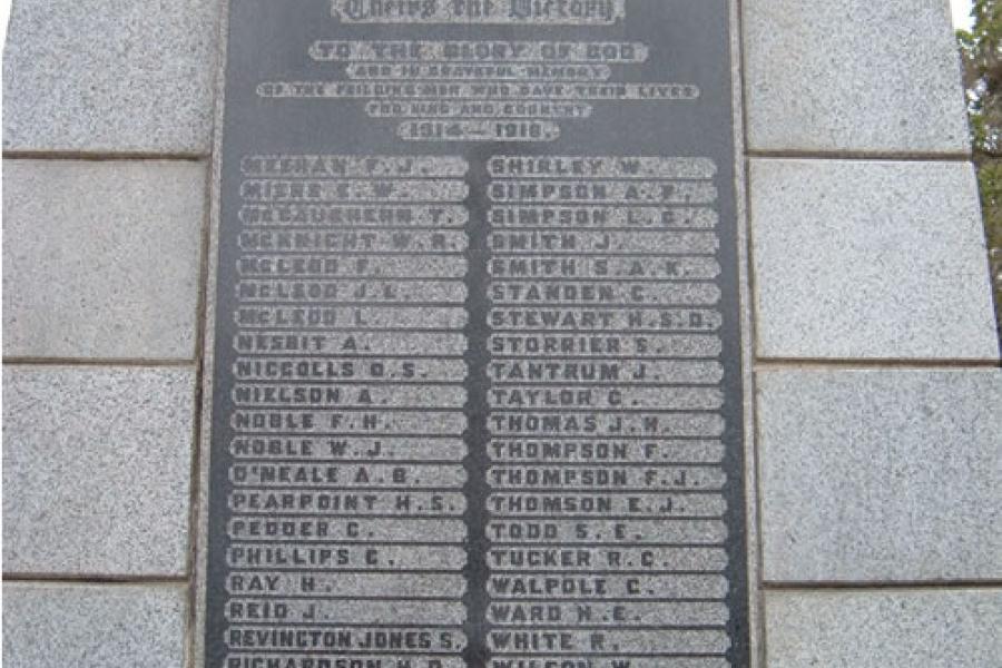 Feilding war memorial