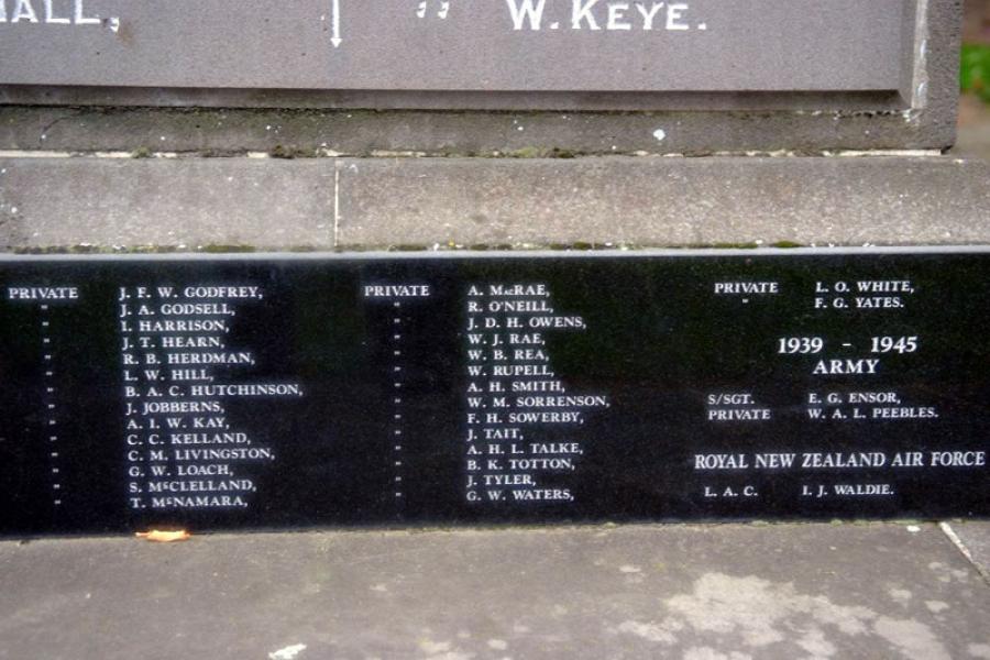 Geraldine war memorial