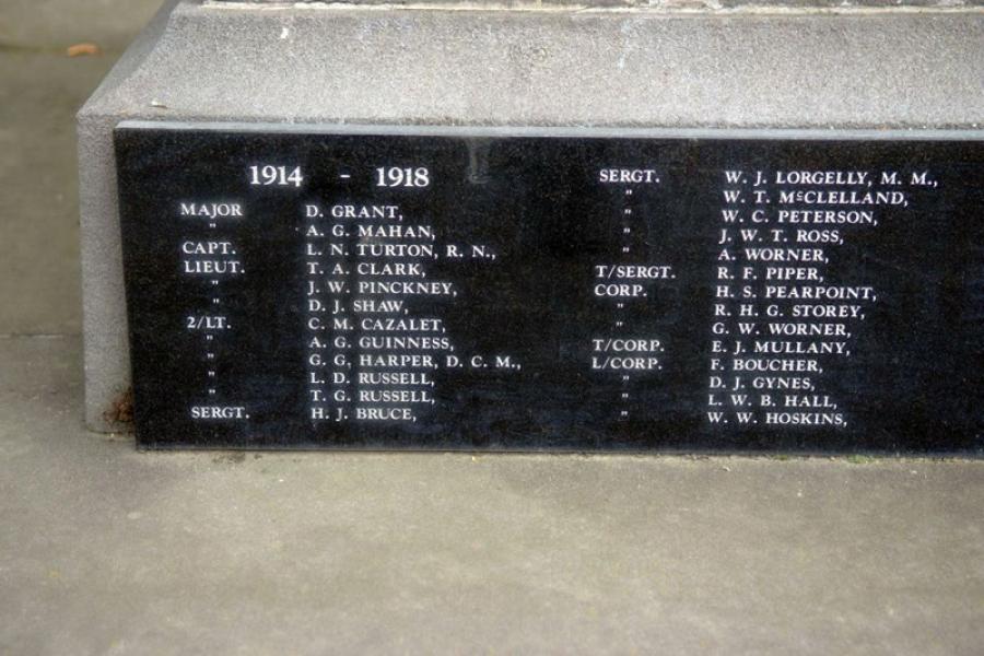 Geraldine war memorial