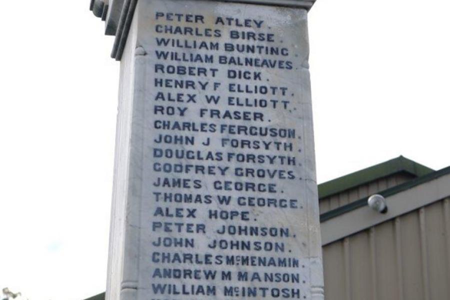 Glenorchy war memorial