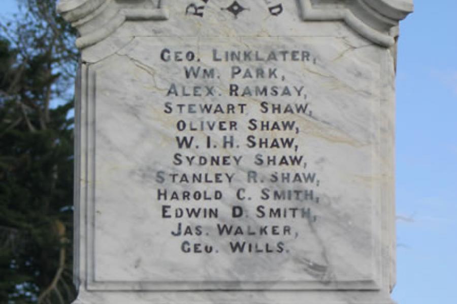 Detail from the Greenfield war memorial