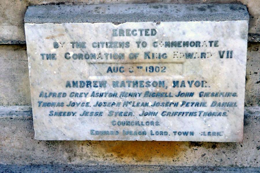 Detail from memorial
