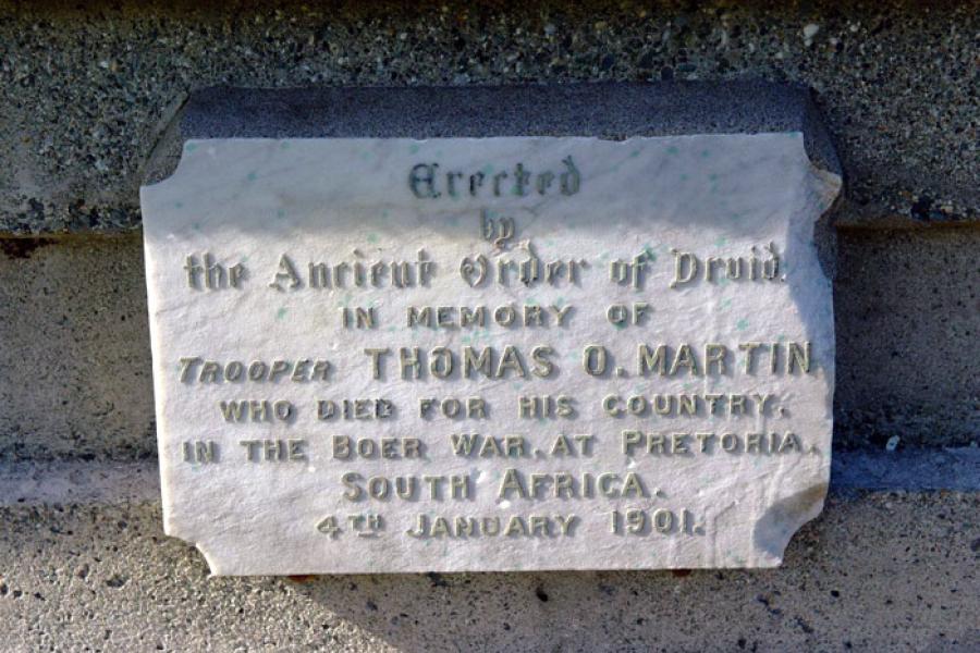Detail from memorial