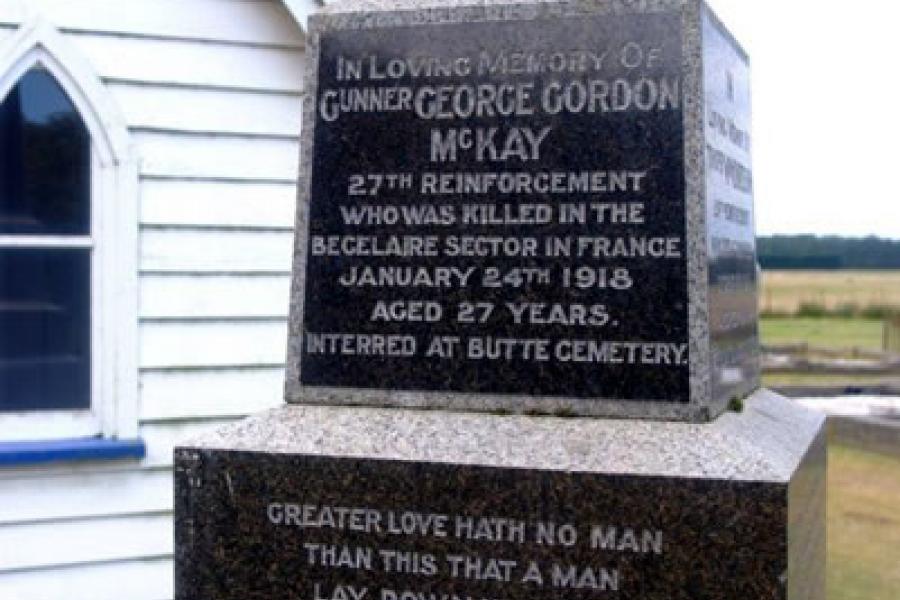 Halkett Church memorial