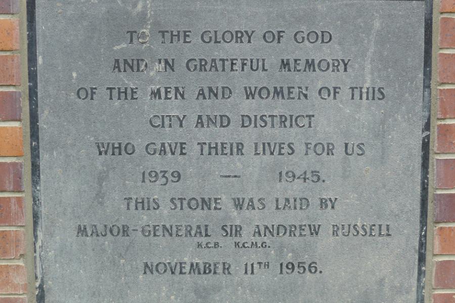 Memorial plaque