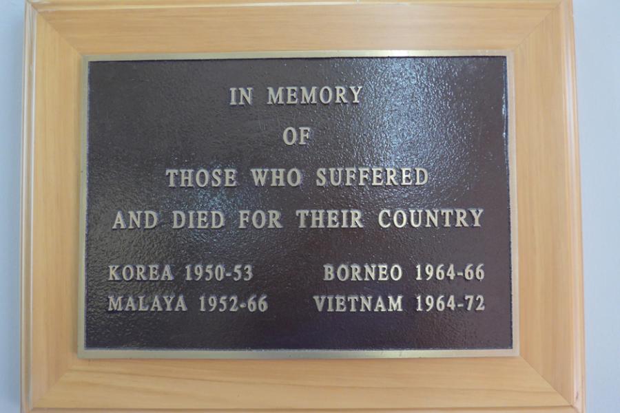 Memorial plaque
