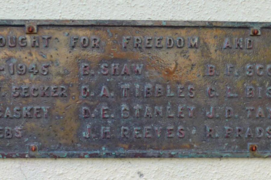 Memorial plaque
