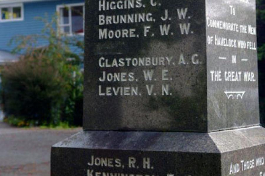 Detail from memorial