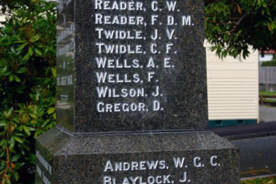 Detail from memorial