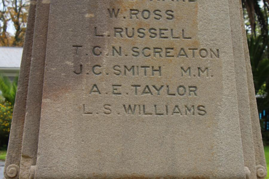 Memorial sign