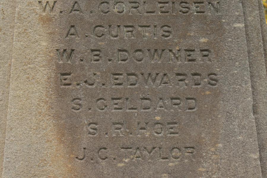 Memorial sign