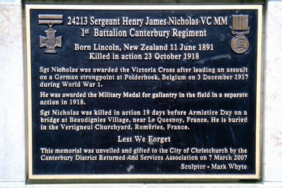 Henry Nicholas memorial