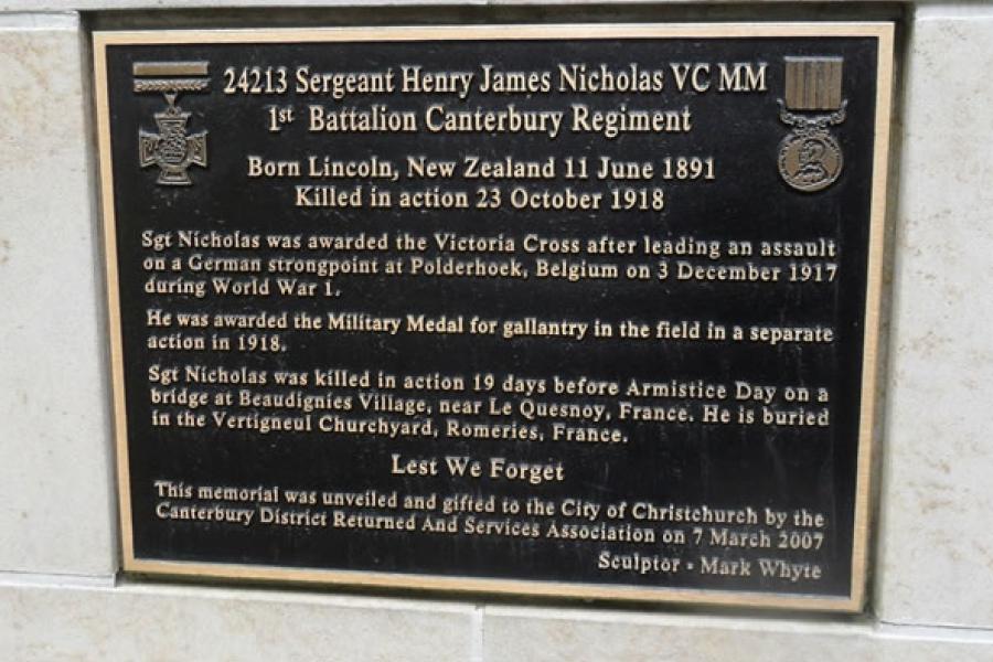 Henry Nicholas memorial