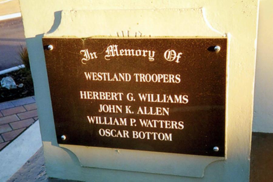 Detail from memorial