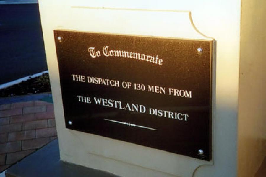 Detail from memorial