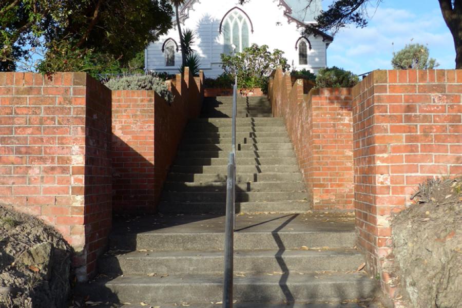 Holy Trinity Church memorial steps