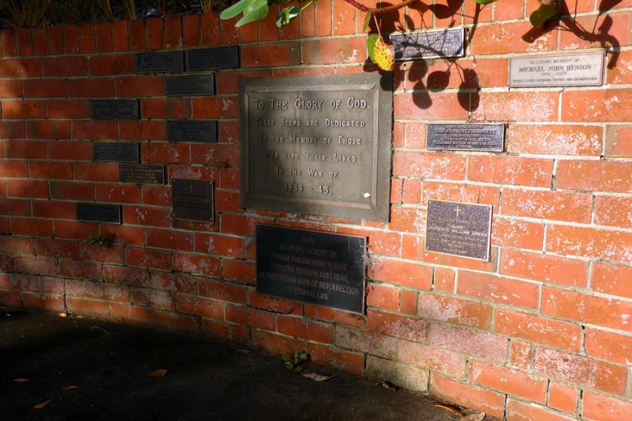 Holy Trinity Church memorial steps