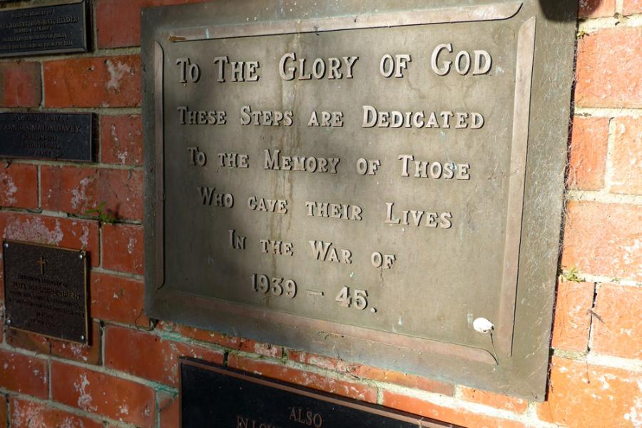 Holy Trinity Church memorial steps