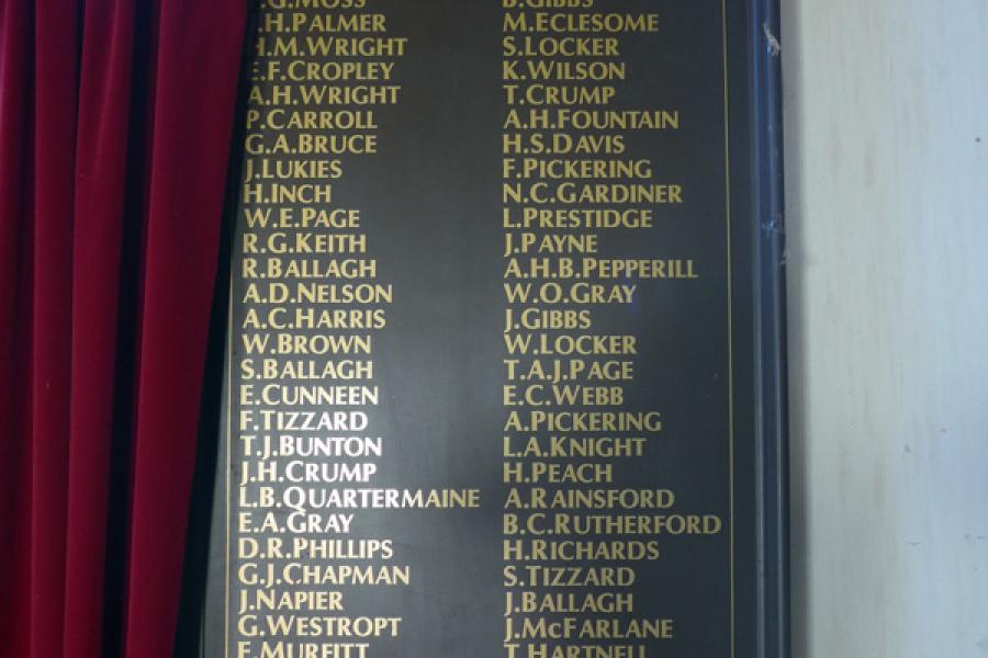 Hororata hall memorial