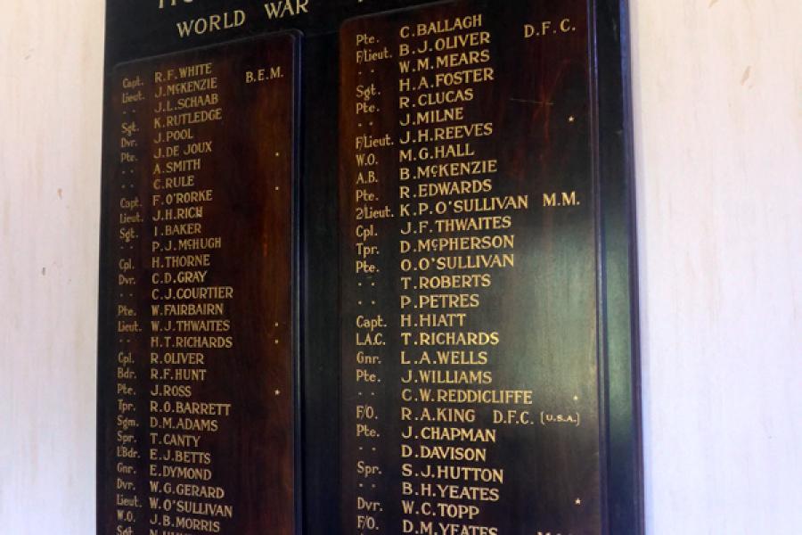 Hororata hall memorial