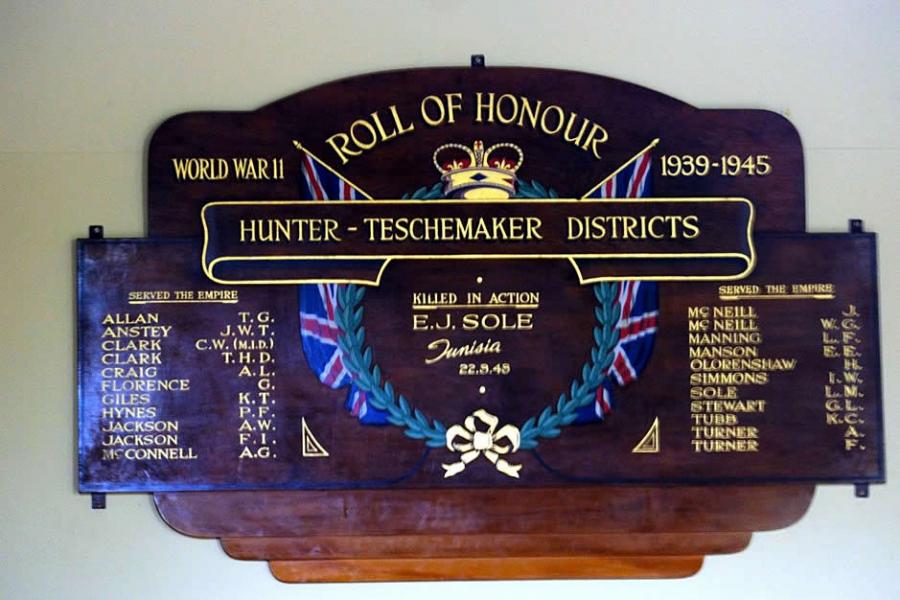 Hunter war memorial