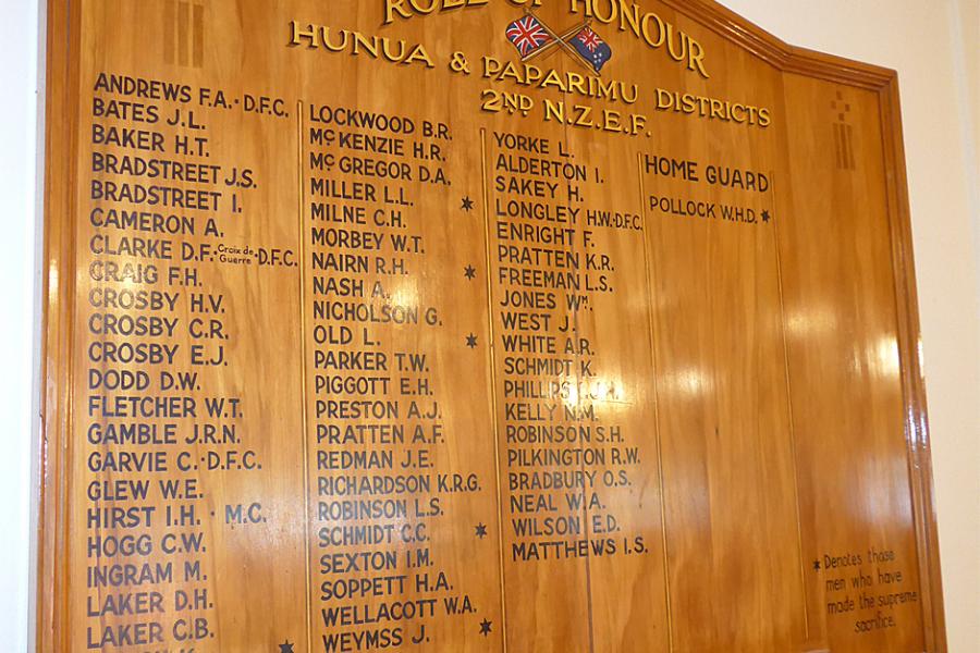 Roll of Honour