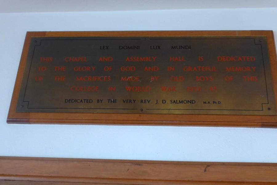 John McGlashan College memorial chapel