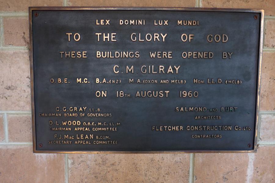 John McGlashan College memorial chapel