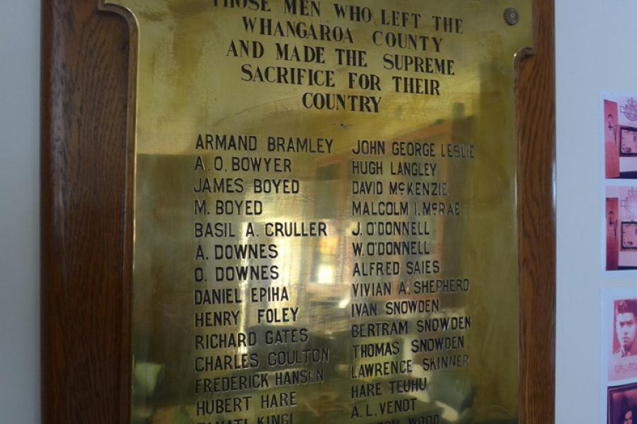 Kaeo First World War memorial