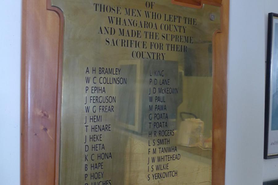 Kaeo First World War memorial